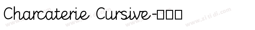 Charcaterie Cursive字体转换